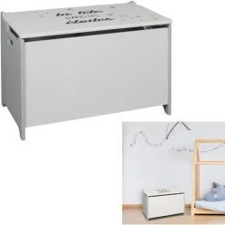 RANGEMENT ENFANT COFFRE A JOUETS LA TETE DANS LES ETOILES