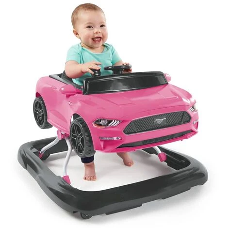 Bright Starts Trotteur Bébé 3 En 1 Ford Mustang Rose - Rose – Image 5