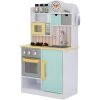 Cuisine Enfants En Bois Avec 5 Accessoires Cuisine De Jeu Dinette Teamson Kids Florence Bleu TD-11708AR - Blanc