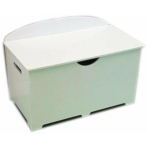 BEBEGAVROCHE Coffre à Jouets En Bois Blanc 2 En 1 Thème Princesses - Blanc – Image 3