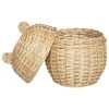 Panier Tressé Avec Couvercle Oreilles Atmosphera - Naturel Clair - Naturel