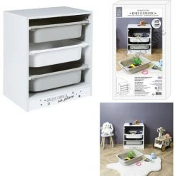 MOBILIER ENFANT MEUBLE DE RANGEMENT ENFANT TIDY 3 BACS