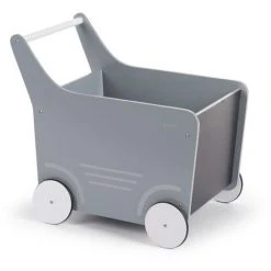 CHILDHOME Poussette Jouet En Bois Gris WODSTRM - Gris