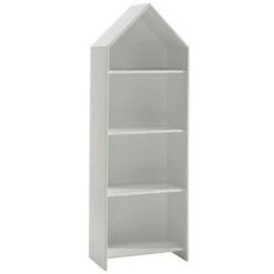 LES TENDANCES Bibliothèque Enfant 4 Niveaux Bois Laqué Blanc Camila