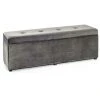Coffre De Rangement Coloris Gris En Bois - L 118 X P 35 X H 42 Cm -PEGANE-