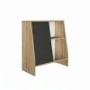 Meuble Ludique Tim DIAGONE - 1 Porte Coulissante Ardoise - Bois Clair
