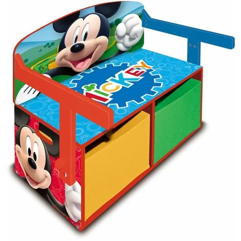 ARDITEX Banc Et Rangement 3 En 1 - Disney Mickey