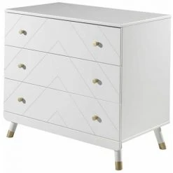 Paris Prix - Commode Enfant 3 Tiroirs "billy" 100cm Blanc