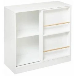 ATMOSPHERA FOR KIDS Bibliothèque Enfant "Coulissante" 76cm Blanc
