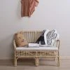 CHILDHOME Banc Avec Coussin Pour Enfants Montana Rotin - Brun