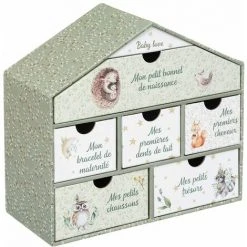 ATMOSPHERA, CRÉATEUR D'INTÉRIEUR Coffret Naissance Mini Maison Vert - Vert