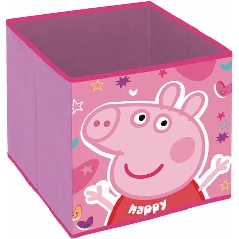 ARDITEX Cube De Rangement Peppa Pig - 31x31x31 Cm - Rose