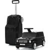 COSTWAY Valise Enfant 6 Roulettes En Forme Voiture Mercedes Benz, Bagage Pour Voyage 60 X 31 X 26 CM Noir