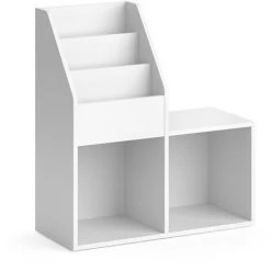 Bibliothèque „Luigi“ Blanche étagère à Dossiers Vicco