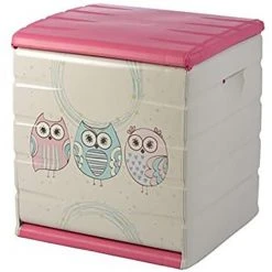 Coffre à Jouet Pour Enfant 190L Intérieur/extérieur Coloris Rose - Longueur 60 X Profondeur 61 X Hauteur 53 Cm -PEGANE-