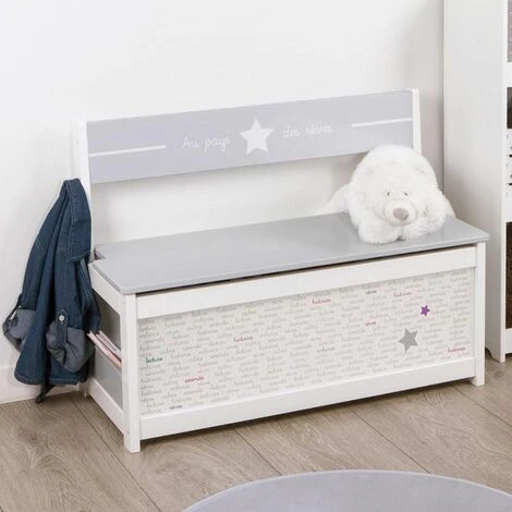 ATMOSPHERA, CRÉATEUR D'INTÉRIEUR Banc Coffre à Jouets Mixte - Gris – Image 5