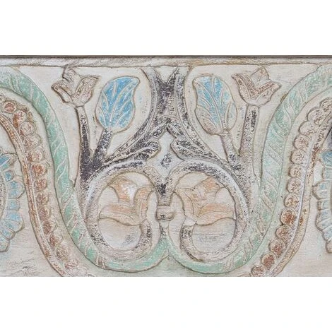 Coffre De Rangement En Bois De Manguier Multicolore - Longueur 116 X Profondeur 40 X Hauteur 45 Cm -PEGANE- – Image 4