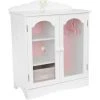TEAMSON KIDS Armoire Poupée Poupon Little Princess Penderie Dressing Meuble Bois Jeu TD-0210A - Blanc