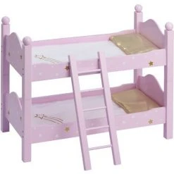 TEAMSON KIDS Lit Superposé Poupée Poupon Twinkle Stars Princess 2 Couchettes Bois TD-0095AP - Violet
