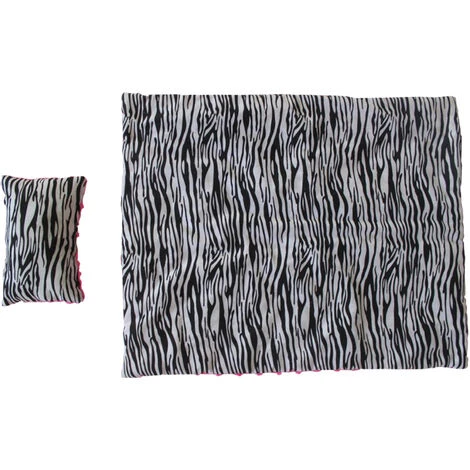 TEAMSON KIDS Petite Princesse - Lit Simple De Poupée De 45 Cm Rose Et Linge Zèbre TD-11929-1E - Rose – Image 5