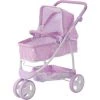 TEAMSON KIDS Poussette Landau Nacelle 2en1 Pour Poupée Poupon De 40-45 Cm Olivia’s Little World OL-00010 - Violet