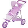 TEAMSON KIDS Poussette Pour Poupée Poupon Baigneur De 40 Cm Le Monde D'Olivia OL-00006 - Violet