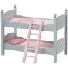 TEAMSON KIDS Lit Superposé Poupée Poupon Polka Dots Princess 2 Couchettes Bois TD-0095AG - Rose