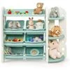 DREMADE DREAMADE Étagère Pour Jouets En HDPE, Meuble De Rangement Pour Enfants Avec 6 Paniers Et 3 Couches Sectorielles, Bibliothèque Pour Enfants Idéal Pour Cambre D'enfant Et Crèche