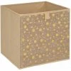 ATMOSPHERA FOR KIDS Boîte De Rangement Pliable "Pois" 29x29cm Marron