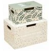 ATMOSPHERA FOR KIDS Lot De 2 Boîtes De Rangement "Forêt" 18x28cm Vert