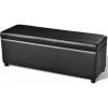 NOVA Long Black Wooden Carrier Case Banc Long De Rangement Bois Noir