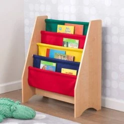 KidKraft Bibliothèque à élingue Pour Enfants 61 X 29,9 X 71,1 Cm 14226 - Multicolore