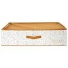 Paris Prix - Boîte De Rangement En Tissu "sous Lit" 70cm Ocre