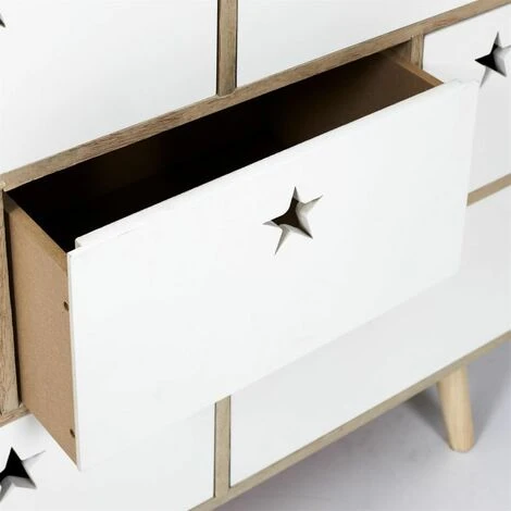 Paris Prix - Commode 5 Tiroirs Enfant "like A Star" 70cm Blanc – Image 4