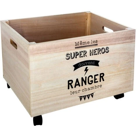 Coffre à Jouets à Roulettes XL Enfant Atmosphera For Kids