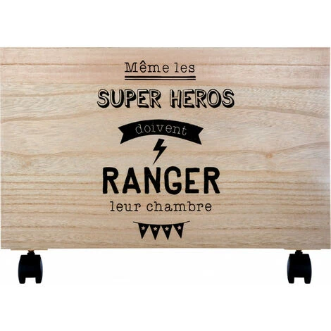 Coffre à Jouets à Roulettes XL Enfant Atmosphera For Kids – Image 2