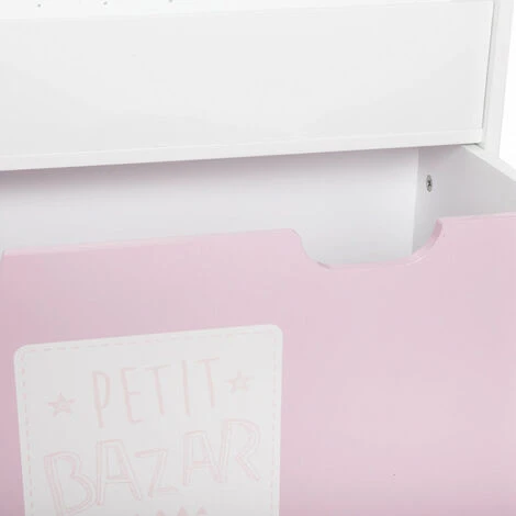 ATMOSPHERA FOR KIDS Bibliothèque Enfant Bac à Roulettes Atmosphera - Rose - Rose – Image 3