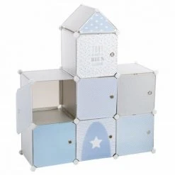 ATMOSPHERA FOR KIDS Casier De Rangement "Chateau" Pour Chambre D'enfant Atmosphera - Bleu & Gris - Bleu & Gris