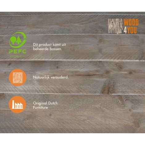 FALSE Wood4you - Coffre à Jouets Echafaudage Bois - Coffre De Rangement 80Lx44Hx50D Cm – Image 4