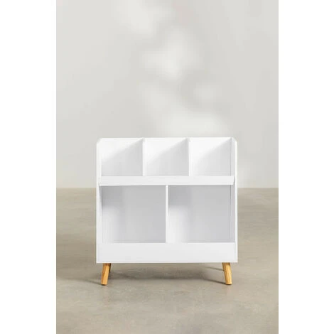 Meubles De Rangement En Bois Tom Kids SKLUM MDF - Bois De Pin - Blanc – Image 4