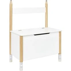 Coffre Banc Crayon Blanc Home Deco Kids