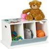 Relaxdays Étagère Pour Enfants, Motif Chien, 3 Compartiments, HxLxP : 32,5x60x36 Cm, MDF, Rangement Chambre, Multicolore