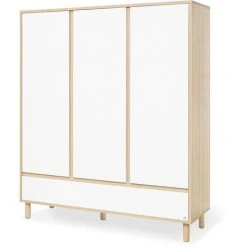 Pinolino Armoire 'Flow' Grande - Frêne / Blanc