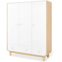 Pinolino Armoire 'Round' Grande - Naturel Et Blanc
