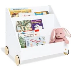 Pinolino Bibliothèque Roulante Pour Enfants 'Lasse', Blanc - Blanc