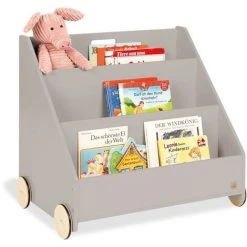 Pinolino Bibliothèque Roulante Pour Enfants 'Lasse', Gris - Gris