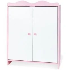 Pinolino Armoire De Poupée 'Jasmin', 4 Pièces - Blanc/rose