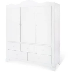 Pinolino Armoire 'Pino' Grande à 3 Portes - Blanc