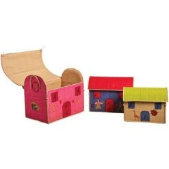 AUBRY GASPARD Coffres à Jouets Colorés (Lot De 3) Multicolore - Coloris Assortis