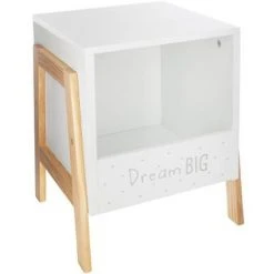 Casier De Rangement Pour Enfant En MDF Coloris Blanc - Dim : L.33 X L.30 X H.40 Cm -PEGANE-